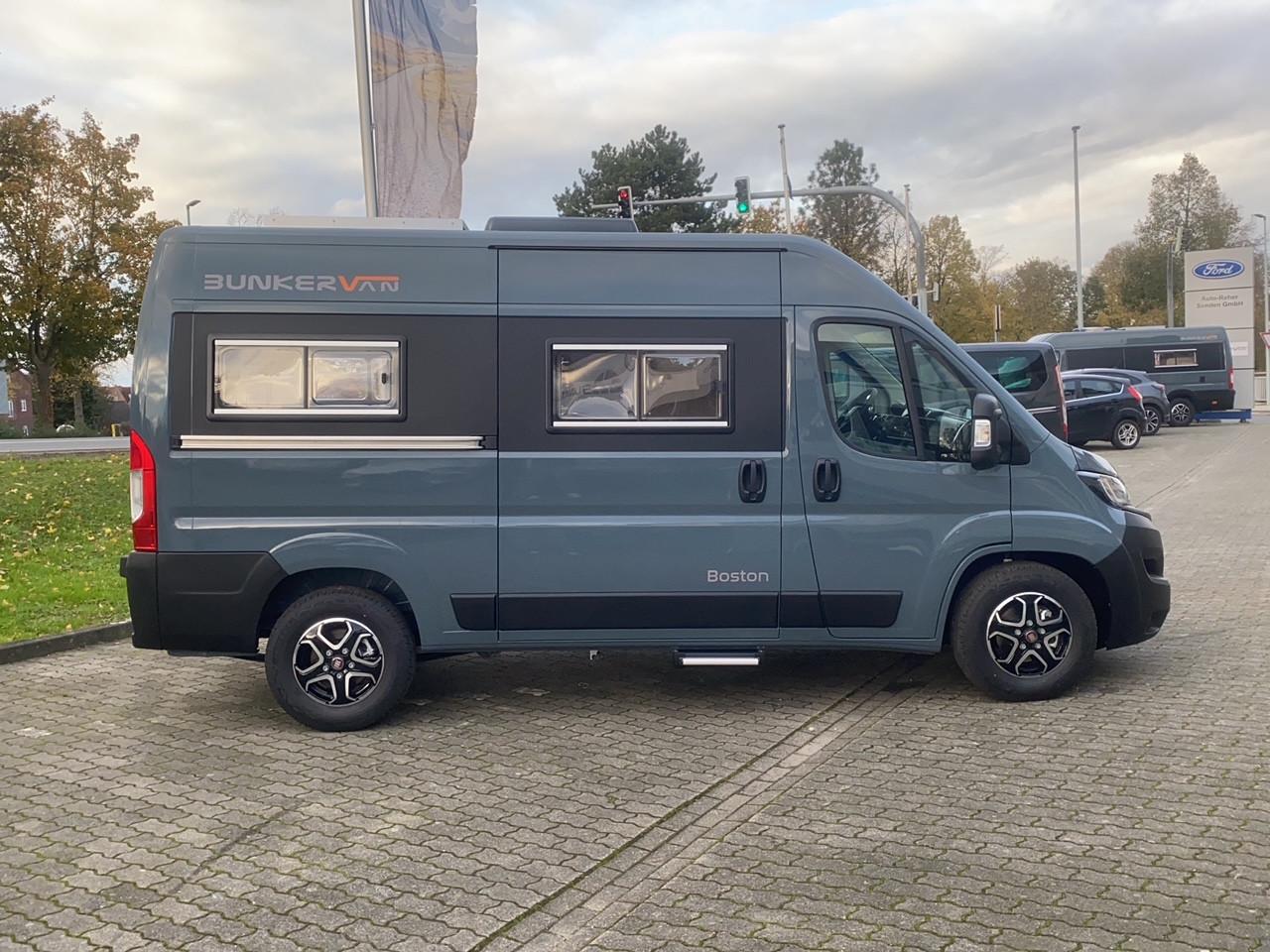 Fiat Bunkervan Boston 4 Rundsitzgruppe Hubbett Solar*