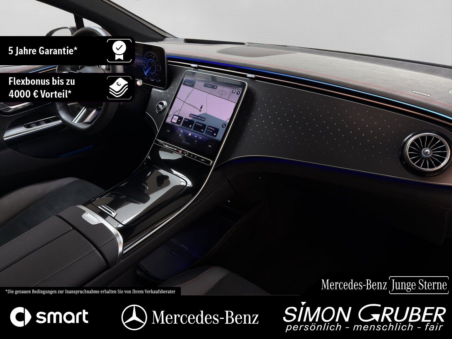 Fahrzeugabbildung Mercedes-Benz EQE 350 4M AMG Night Pano Airmatic HAL 0,25%