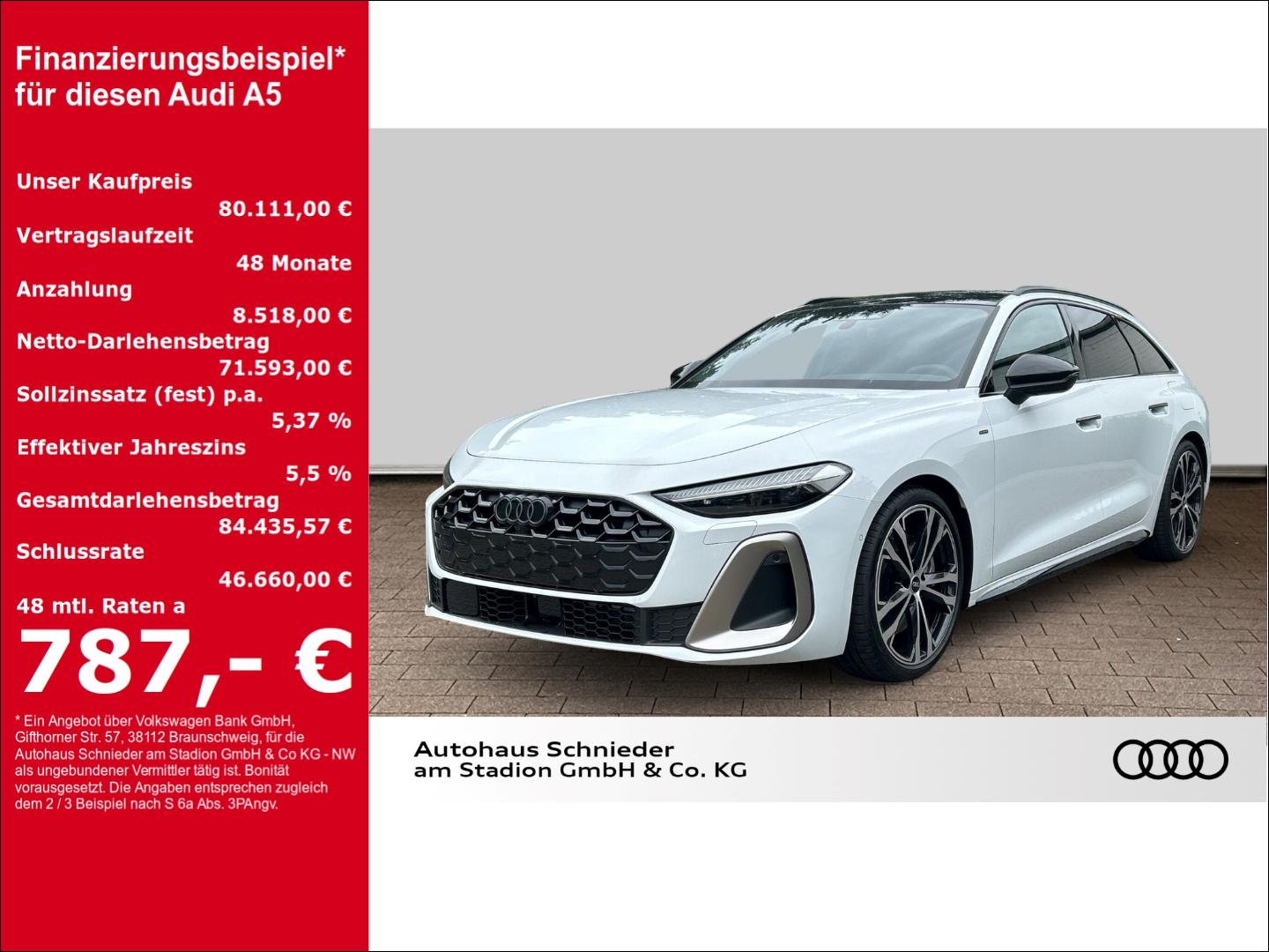 Audi A5 AVANT e-HYBRID 220 kW LED+PANO,B&O,