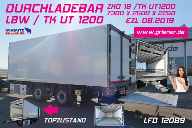 Schmitz Cargobull ZKO 18 /TK UT1200  /DURCHLADEBAR /LBW /7,30