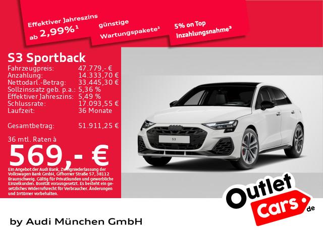 Audi S3 Sportback TFSI S tronic Pano/HuD/SONOS/Matrix