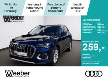 Audi Leasingangebot: Audi Q3 *AHK*NAVI*LED*GRA*18ZOLL*KESSY*SHZ*5J GAR