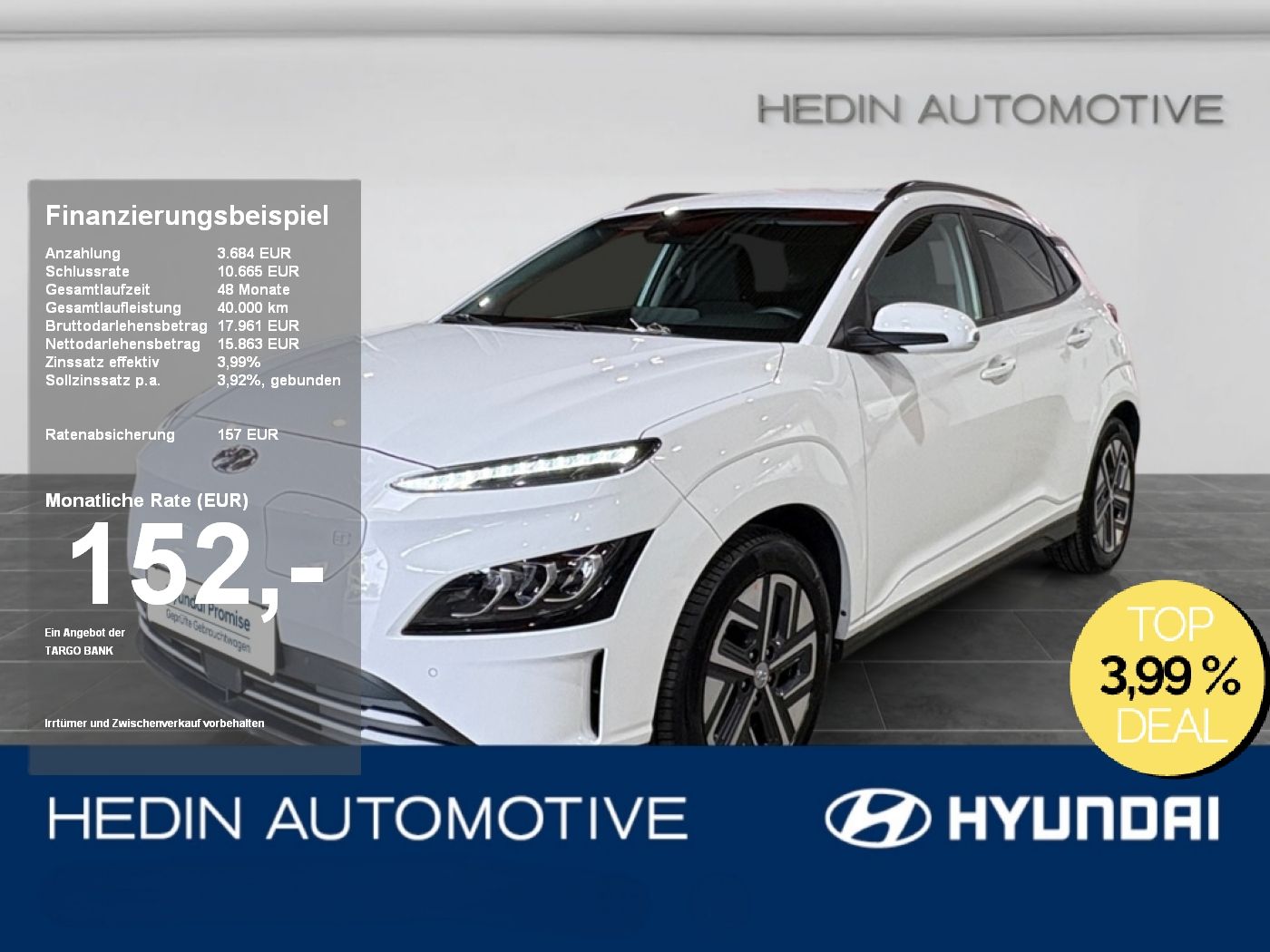 Hyundai Kona EV 100kW DCT 2WD Trend SHZ|TEMP|DISTR|KAM
