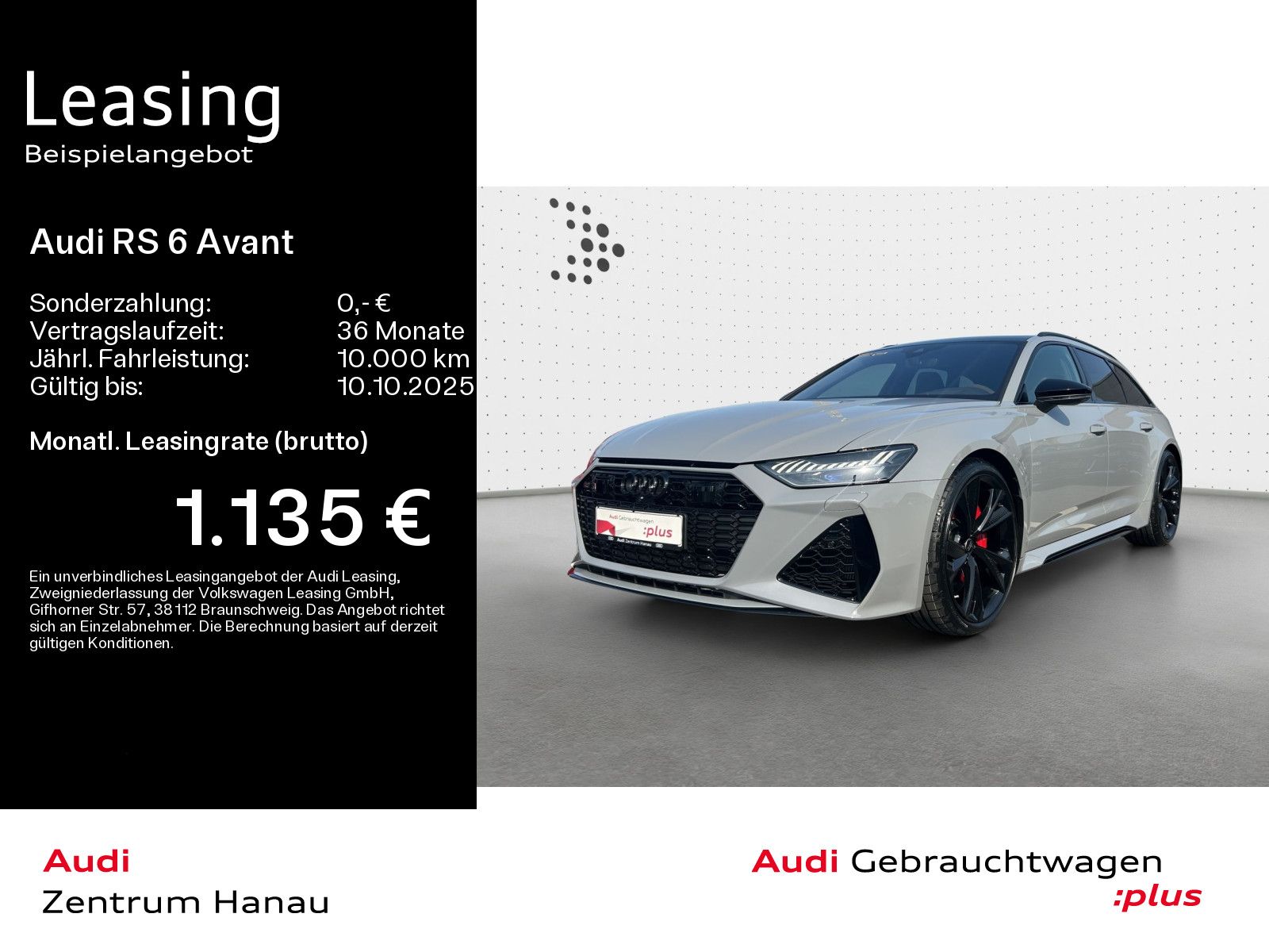 Audi RS 6 Avant*NAVI-PLUS*280KM/H*HUD*RS-AGA*PANO*LAS