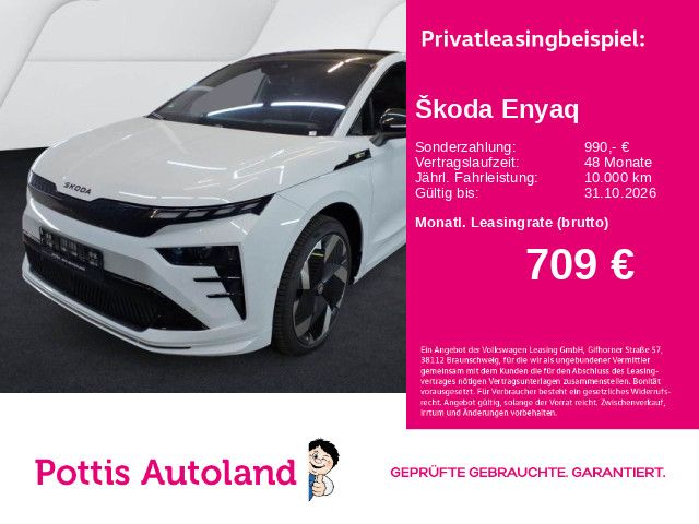 Skoda Enyaq 85 Coupé RS SUITE PANO AHK KAMERA NAVI HuD