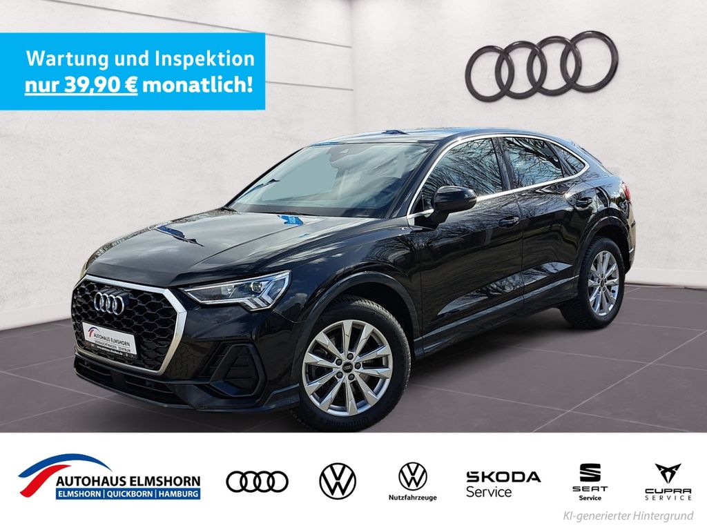 Abbildung Leasingangebot Audi Q3 Sportback 40 TFSI quattro S tronic NAV LED GJ