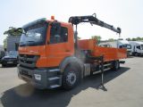 Mercedes-Benz 1833L Axor Pritsche + Kran,Greiferhydr.,HU 06/26 - Mercedes-Benz Axor 18