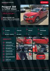 Peugeot 308sw 1.2 e-THP Allure Automatik El.Sitze StzHzg - Peugeot 308: Thp