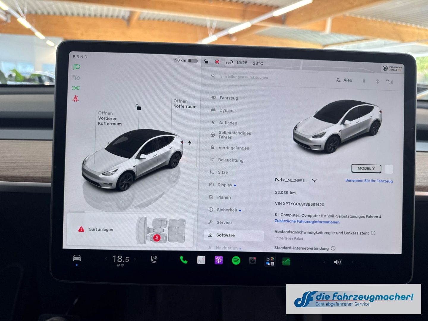 Fahrzeugabbildung Tesla Model Y RWD Panorama Navi Soundsystem LED ACC WL
