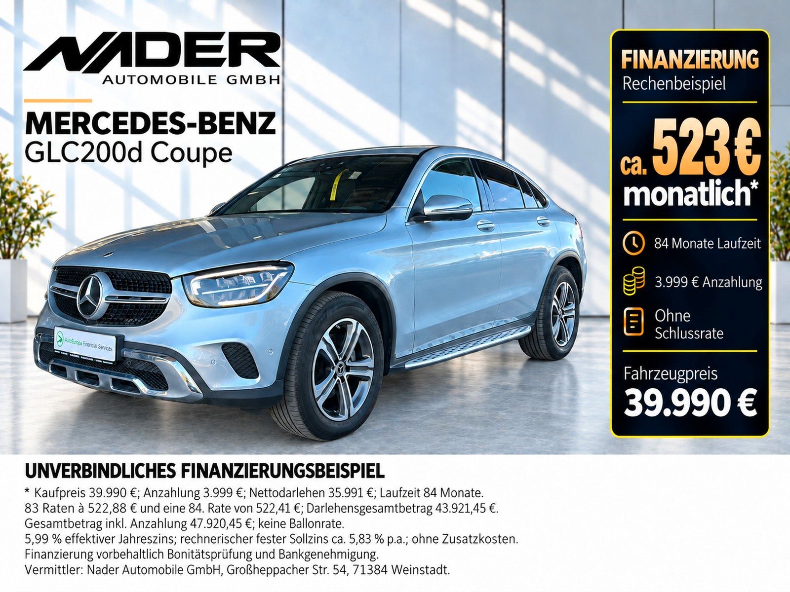 Mercedes-Benz GLC 200 Coupe | 360° | LED | Navi