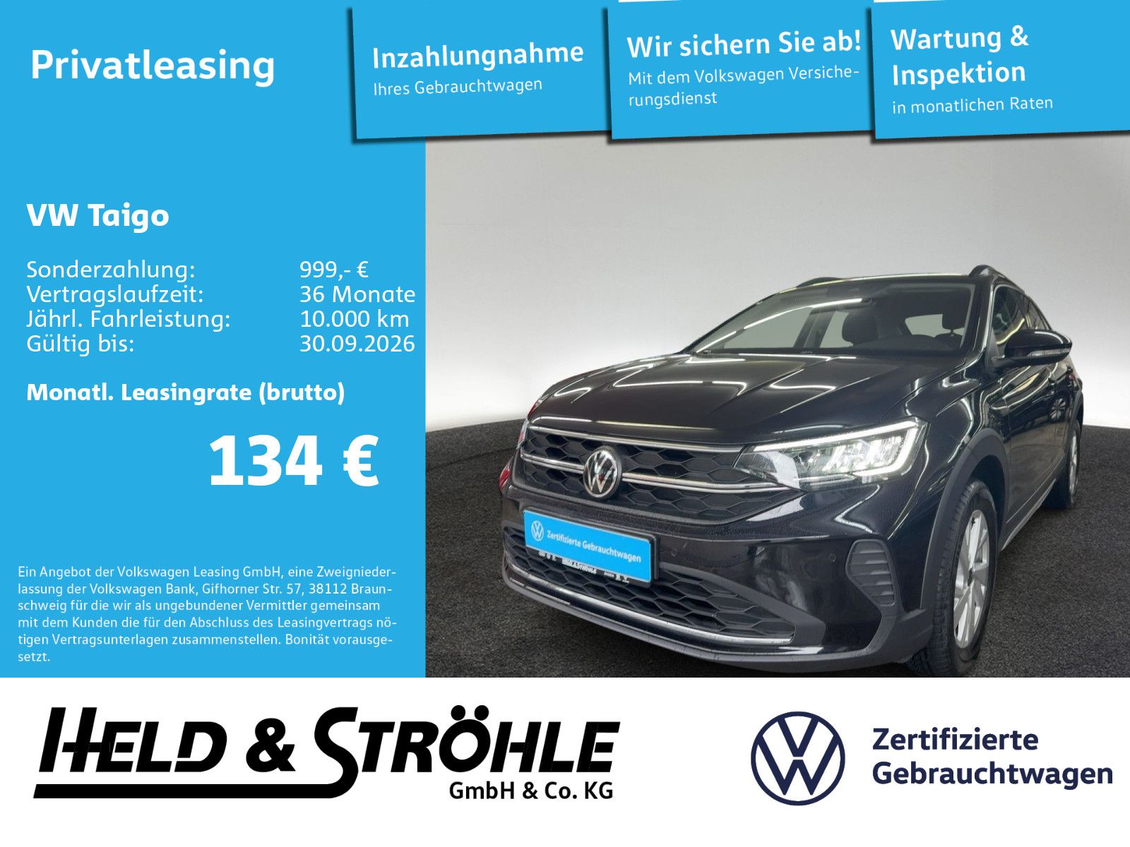 Volkswagen Taigo 1.0 TSI AHK LED NAV PDC SHZ APP DAB+