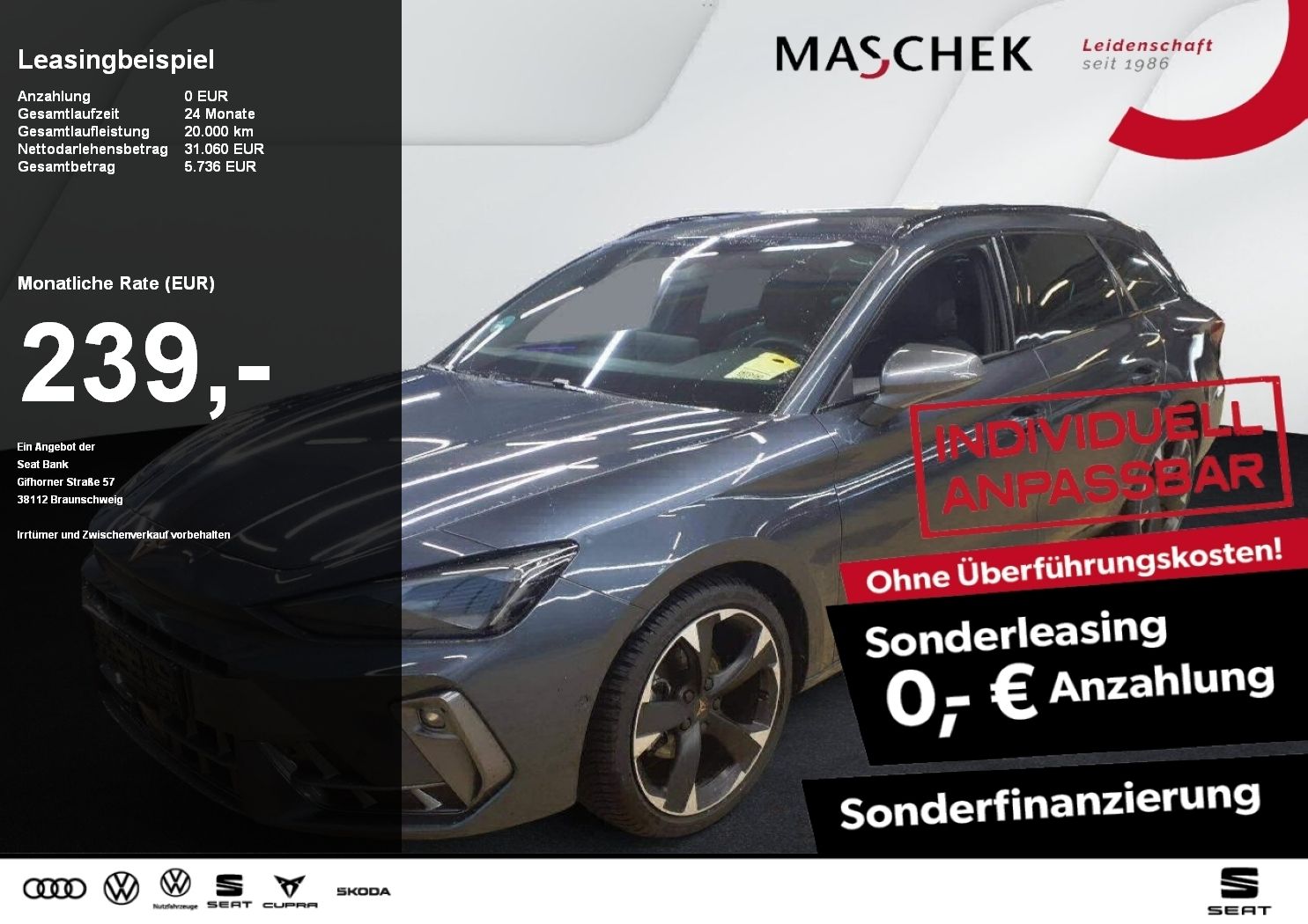 Cupra Leon ST Sonderleasing 1.5 eTSI Navi RearView Sit