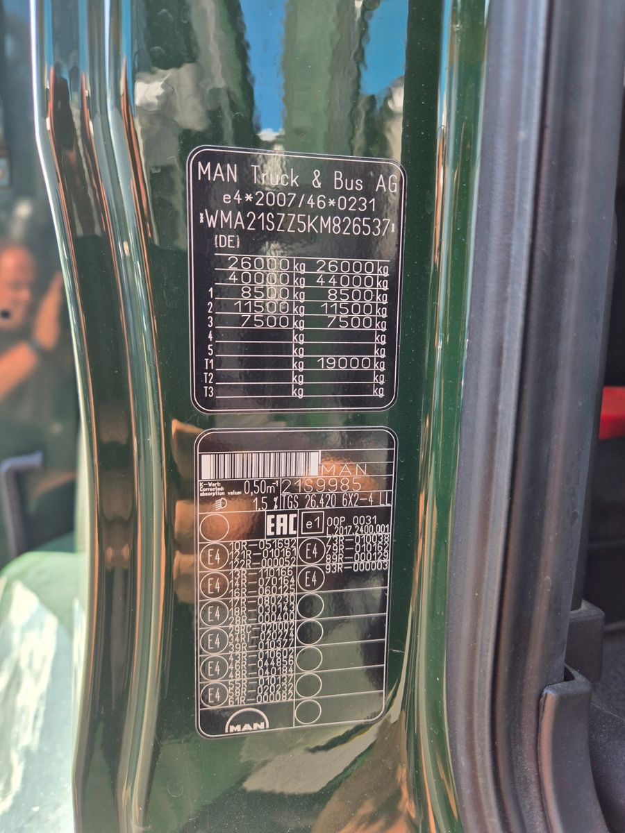 Fahrzeugabbildung MAN TGS 26.420 6x2-4 LL Hiab 177K PRO 2 Stück