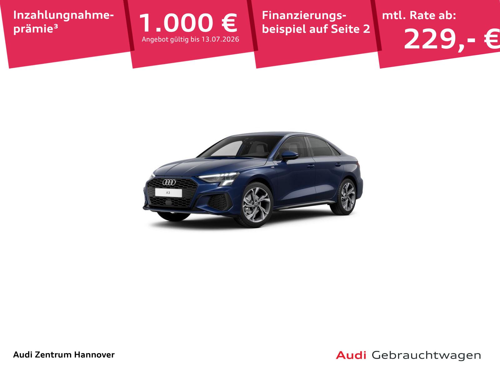 Audi A3 Limousine S line 35 TFSI B&O Kamera Navi LED 
