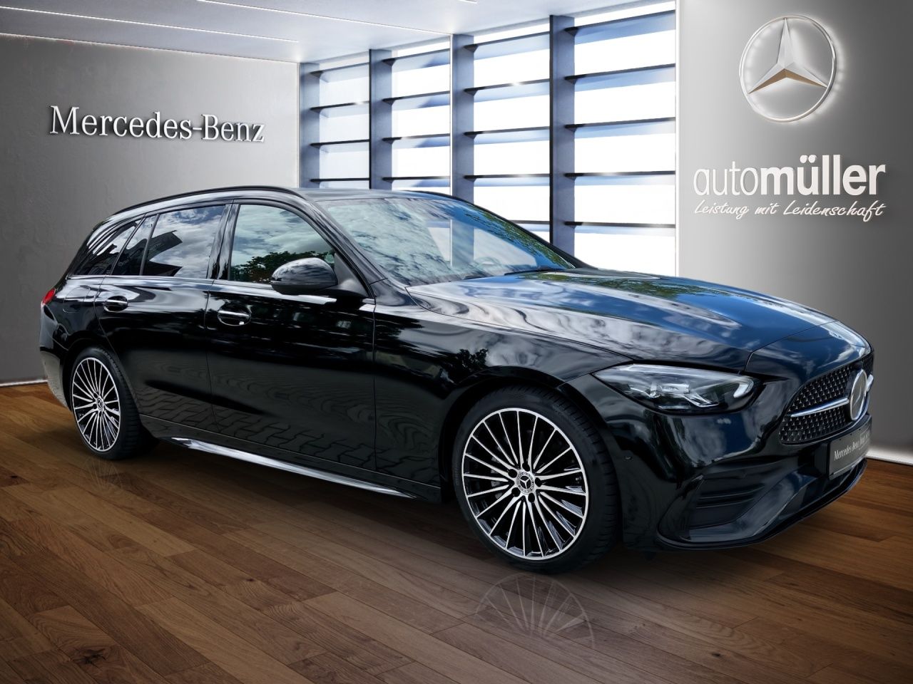 Fahrzeugabbildung Mercedes-Benz C 300 d T AMG AHK+Pano+Night+FahrassPak+Ambi+Kam