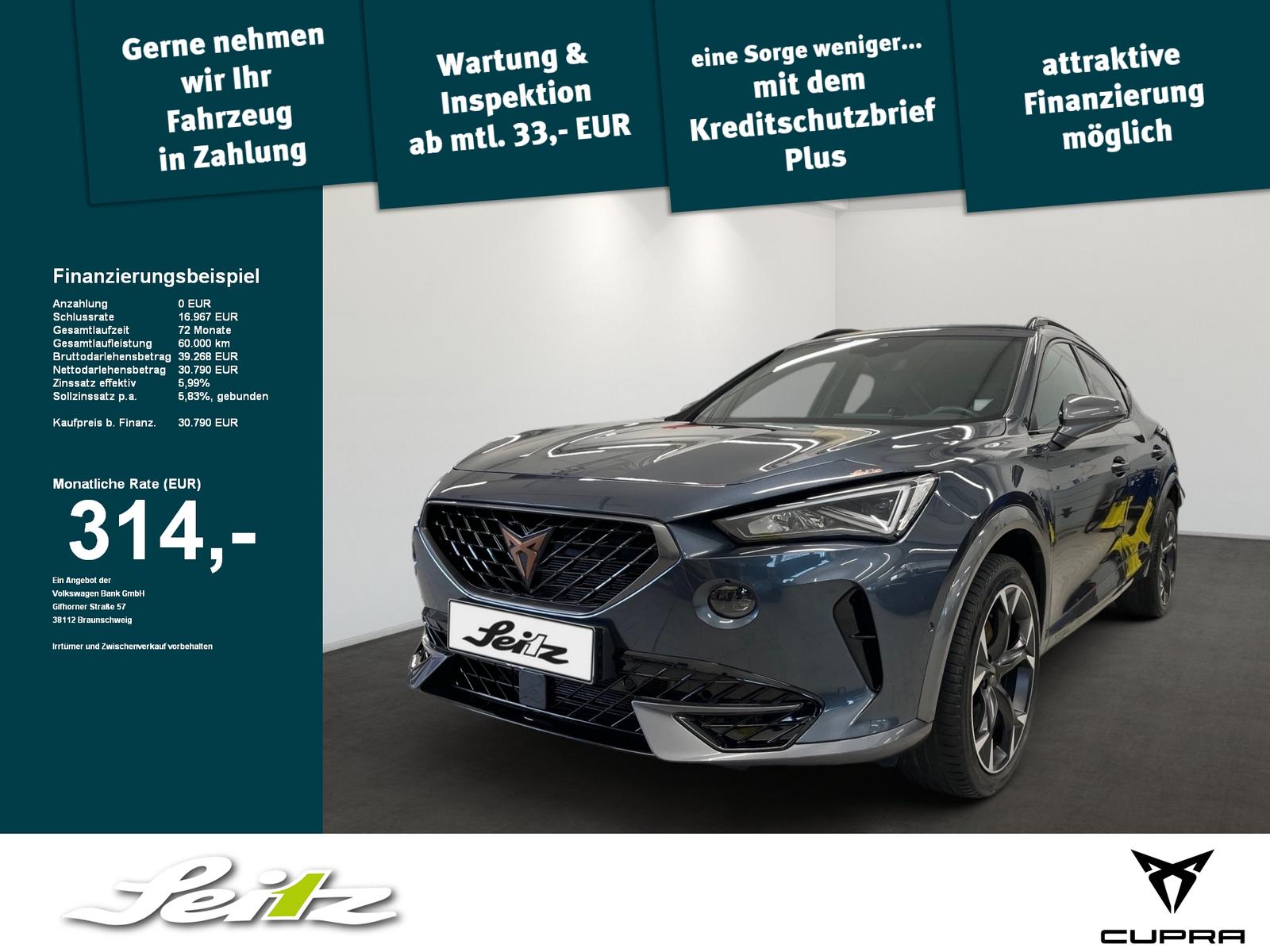 Cupra Formentor 2.0 TSI 4Drive VZ *LED*KAMERA*NAVI*
