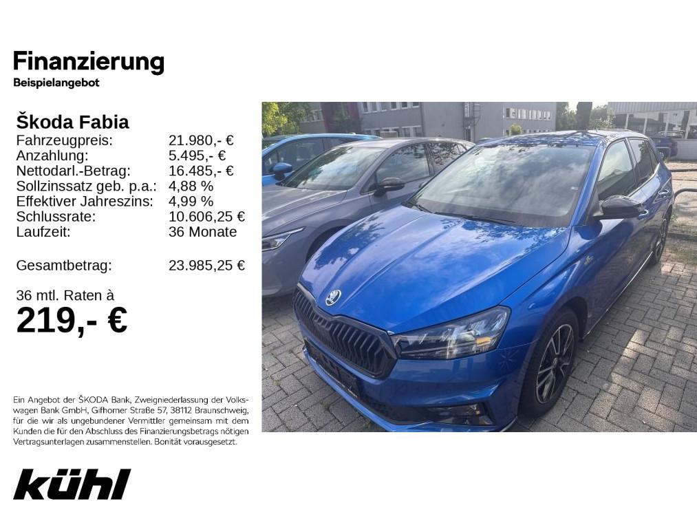Skoda Fabia IV 1.0 TSI DSG Monte Carlo