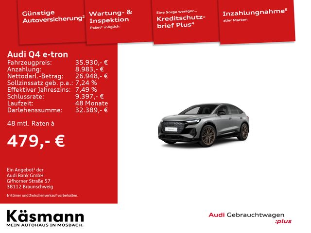 Audi Q4 e-tron 35 Sportback S line MATRIX SONOS KAM