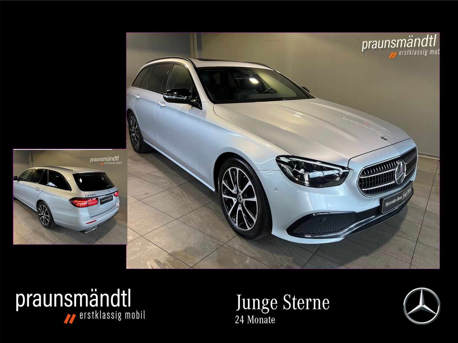 MERCEDES-BENZ E 220 T d Avantgarde Night AHK/GlasSD/Totw/Kamer