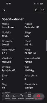 Land Rover Defender 110 HT - - Land Rover aus 1996