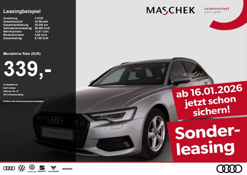 A6 Avant 45 TDI quat AHK Black Matrix Memory Kam