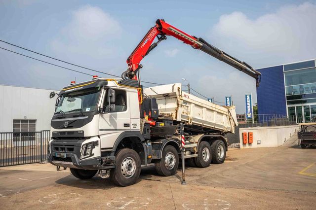 Volvo FMX 460 + crane/grue 19ton/m-3xhydr.