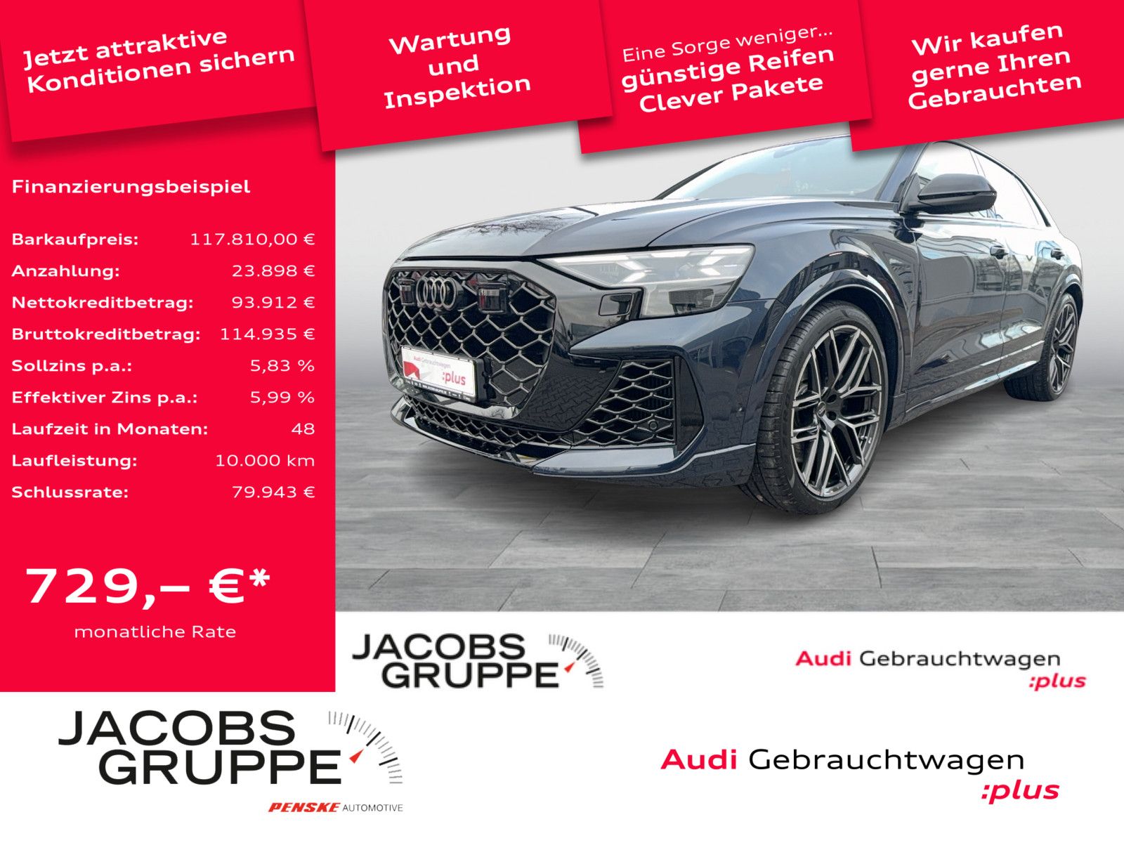 AUDI RSQ8 Facelift/B+O Advanced/Individual/RS-AGA/Las