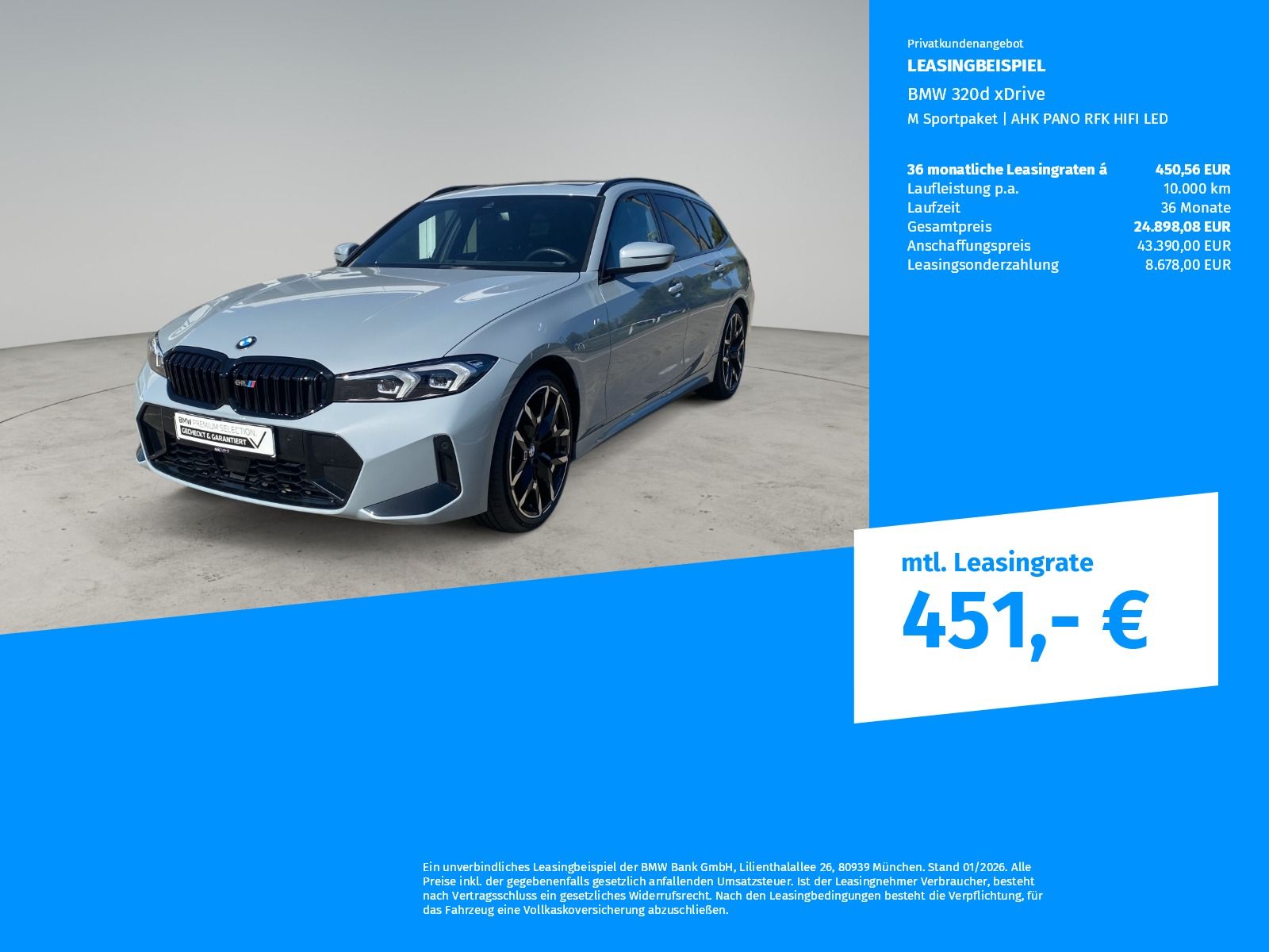 BMW 320d xDrive M Sportpaket AHK PANO RFK HIFI LED foto 2