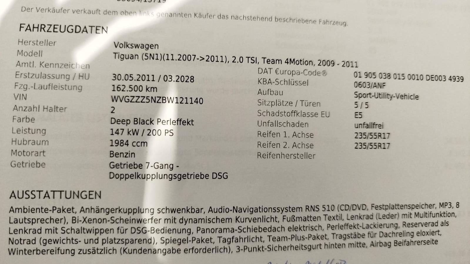 Volkswagen Tiguan Team 4Motion