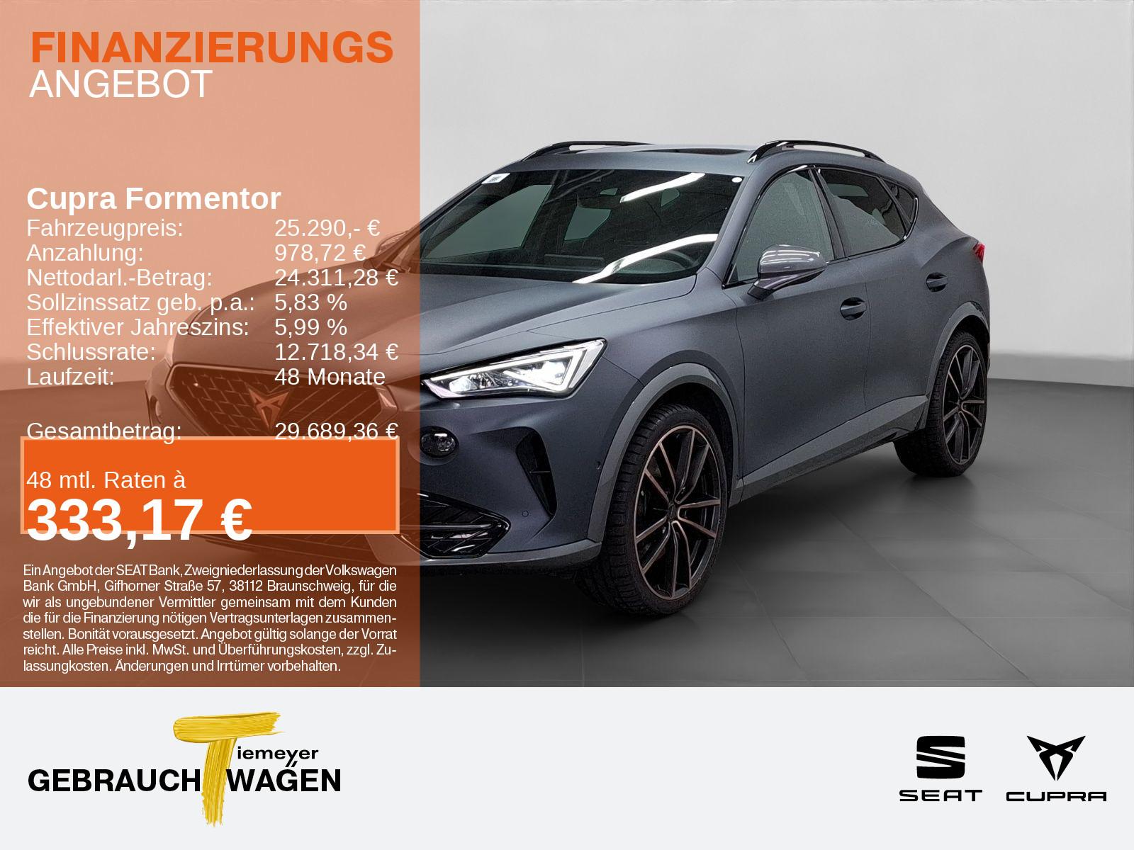Cupra Formentor 2.0 TSI DSG 4D VZ MATT NAVI PANO AHK L