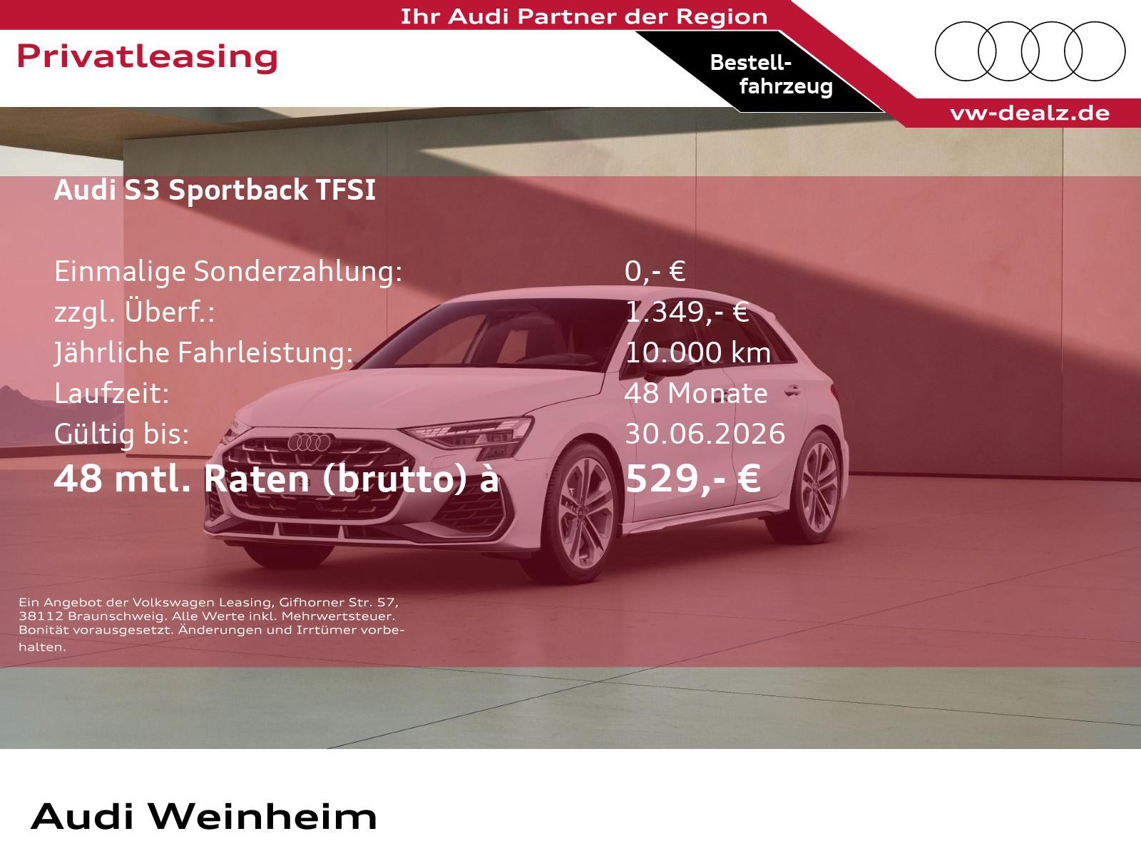 Audi S3 Sportback S-tronic Klima ALU 18" LED DAB