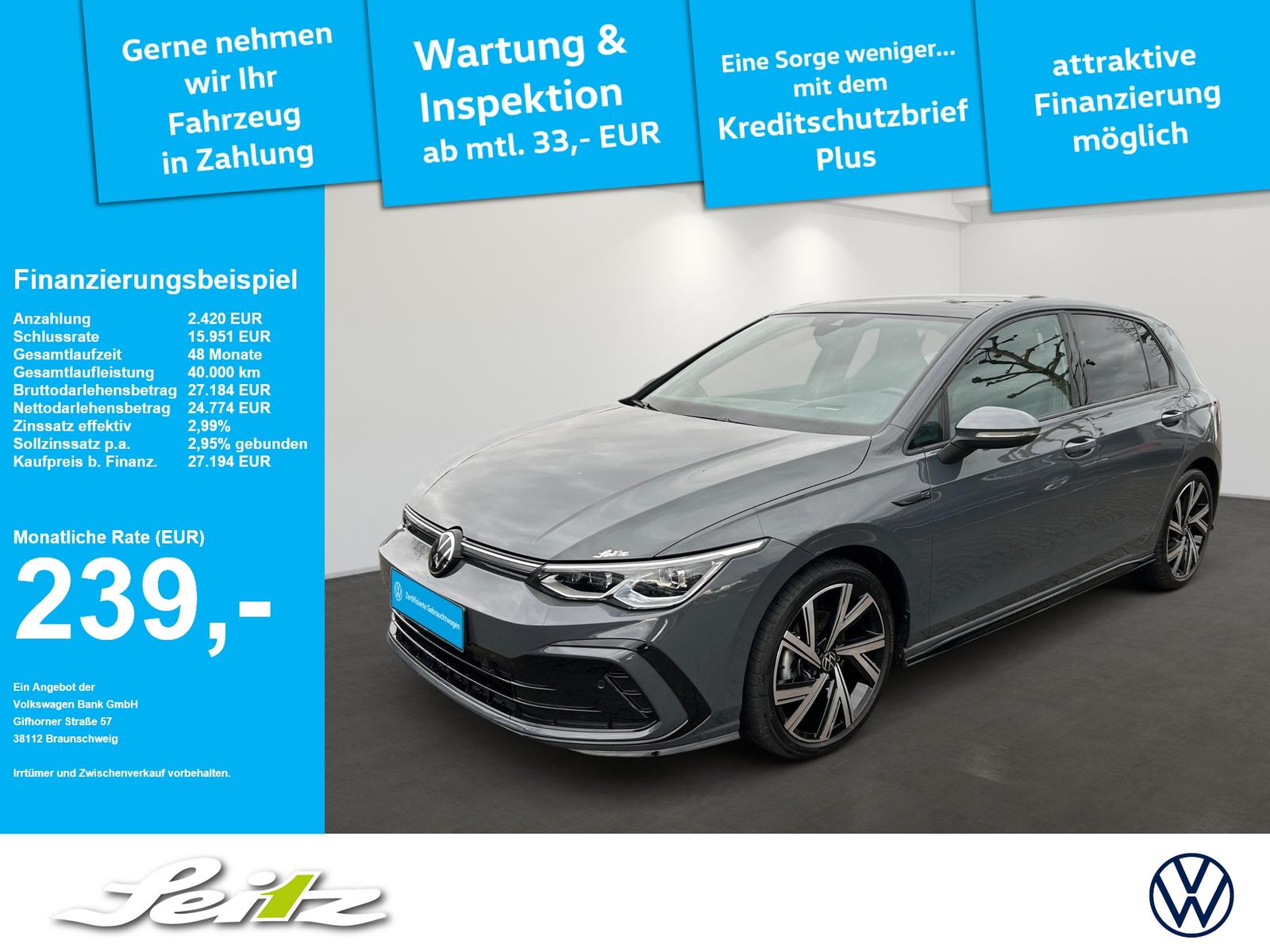 Volkswagen Golf VIII 2.0 TDI R-Line *HEAD-UP*HARMAN*PANO*MA