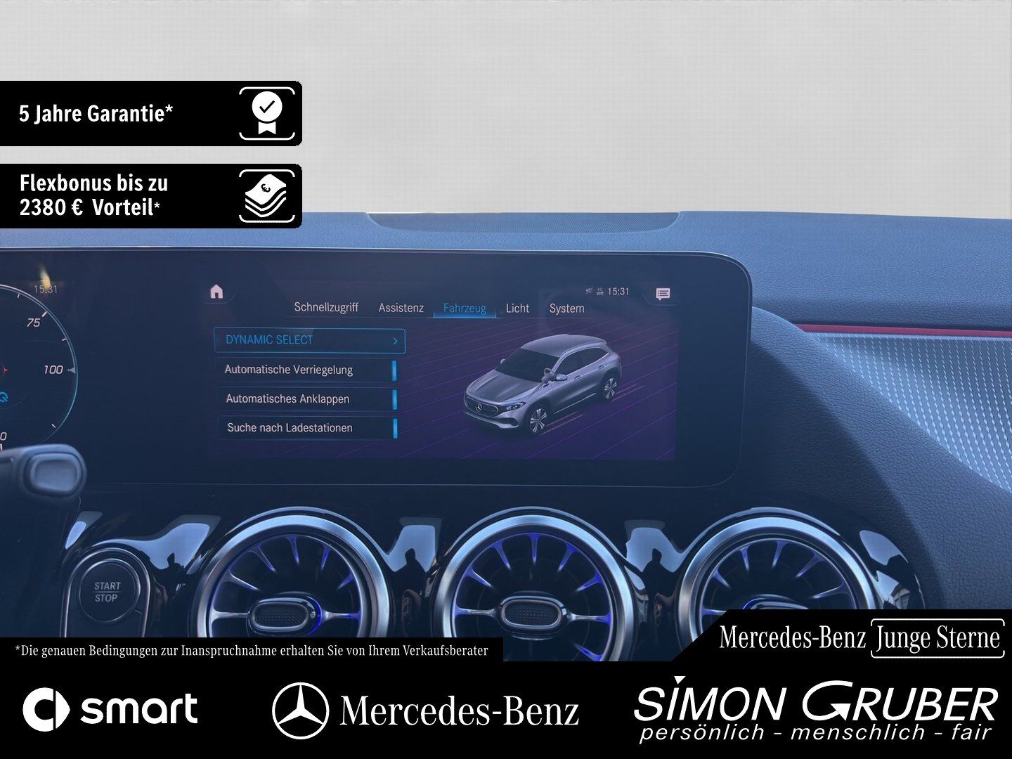 Fahrzeugabbildung Mercedes-Benz EQA 300 4M Progressive Ambi Keyless EasyP AMG 19