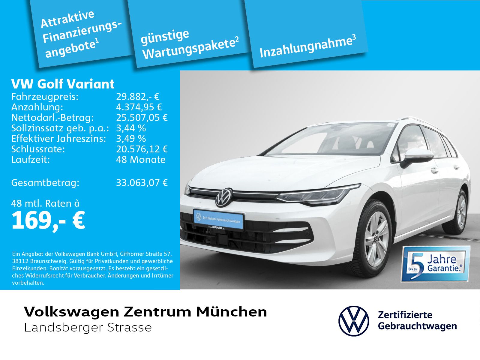 Volkswagen Golf VIII Variant Life 1.5 eTSI AHK ACC LED Navi foto 2