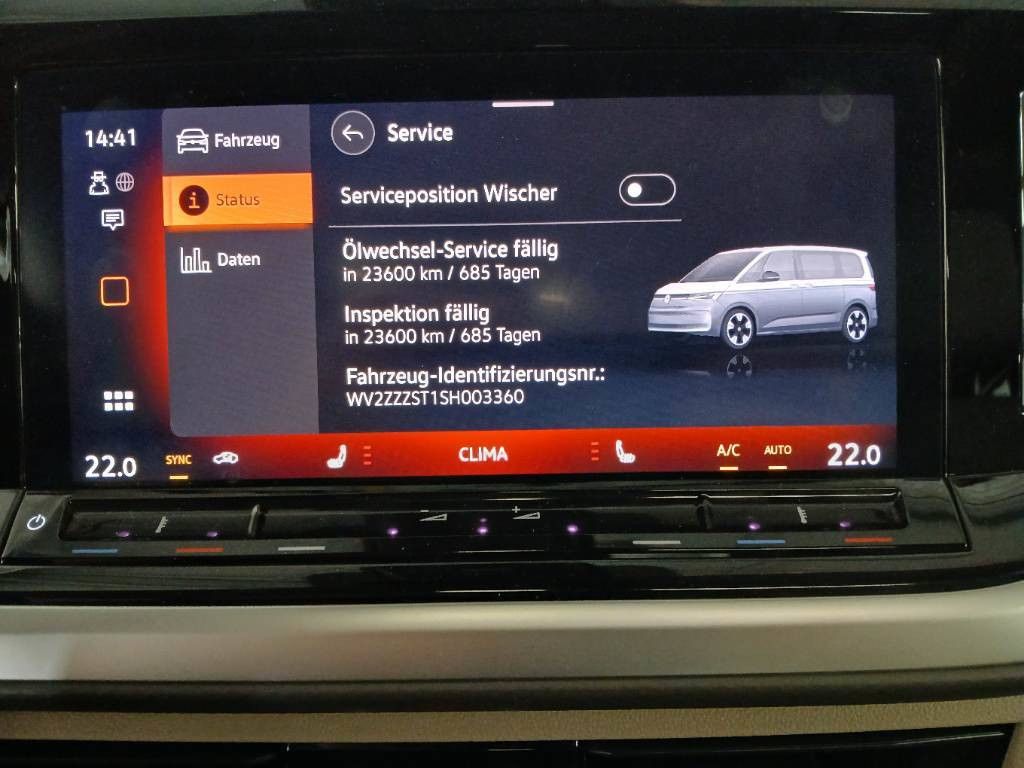 Fahrzeugabbildung Volkswagen T7 Multivan Style lang Voll-Leder HuD Pano AHK