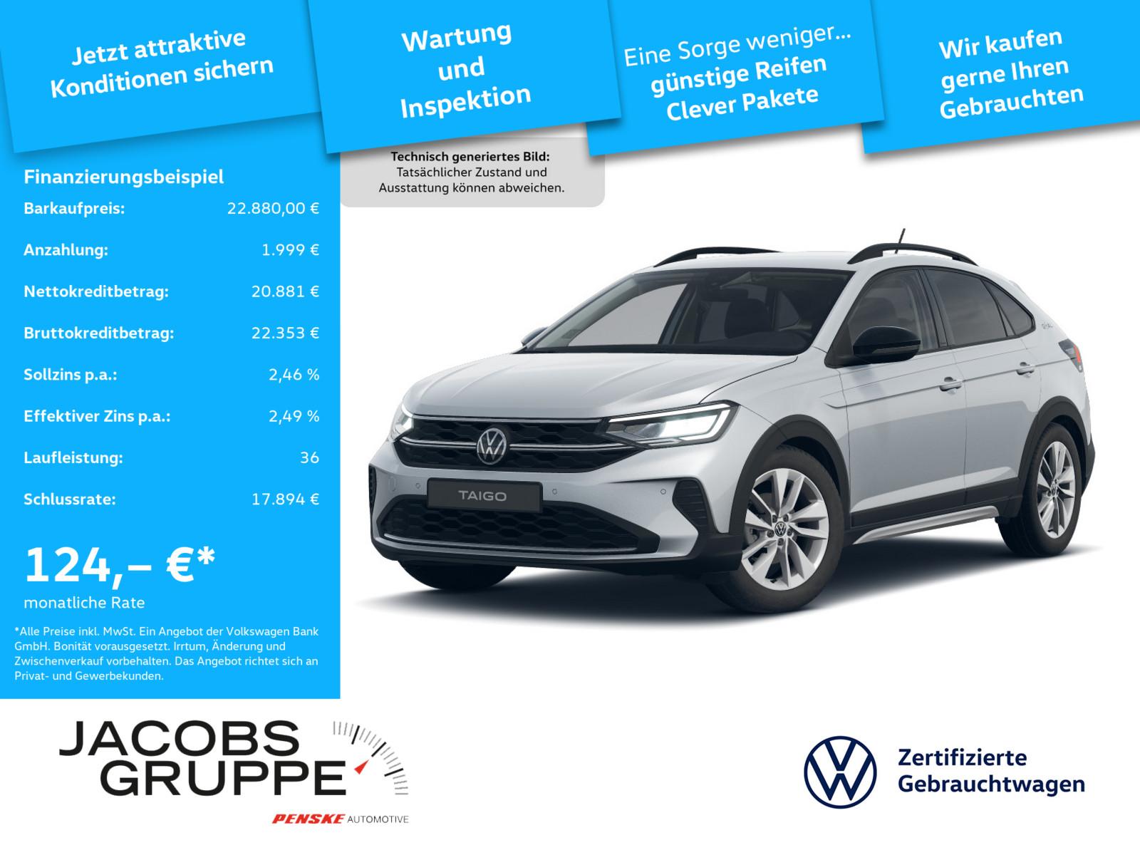 Volkswagen Taigo 1.0 TSI DSG Goal Navi/TravelAssist/App-Con