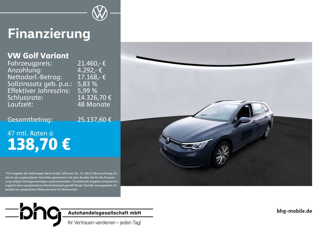 Golf Variant 2,0 TDI Life AHK ACC-Front-Lane-Ass