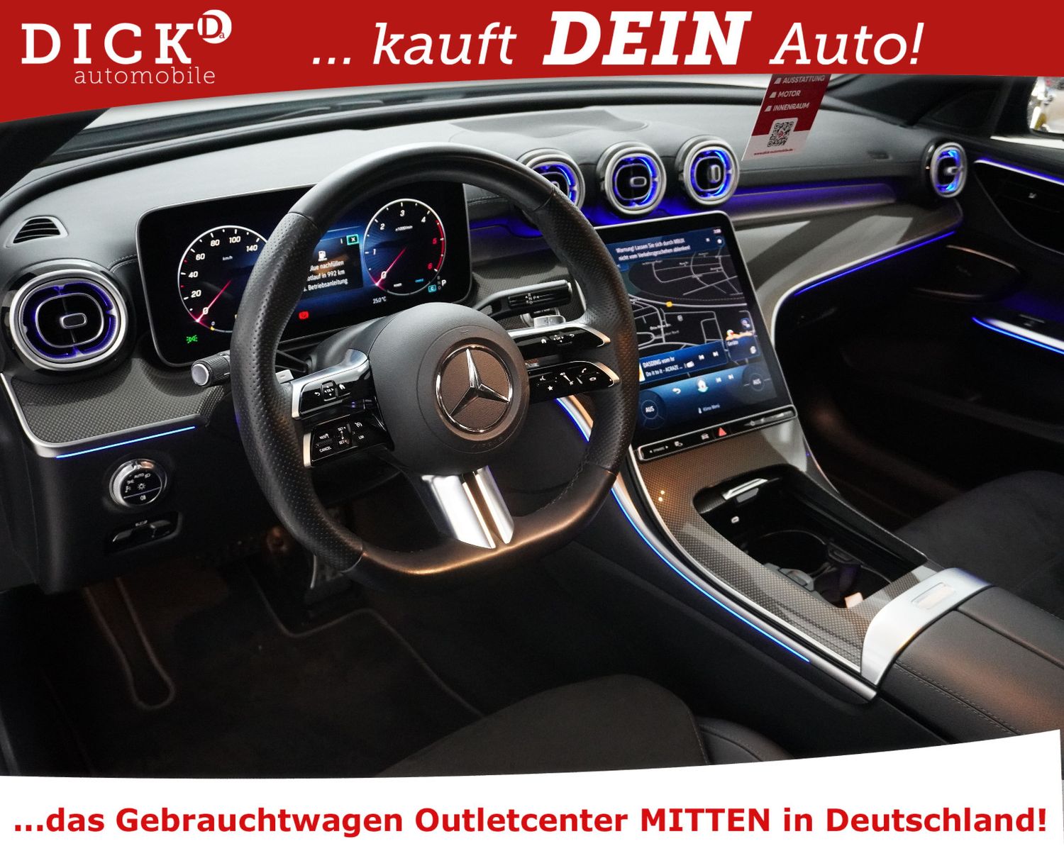 Fahrzeugabbildung Mercedes-Benz C200d T 9G 2X AMG Line NIGHT+VIRTU+KAMER+LED+19"