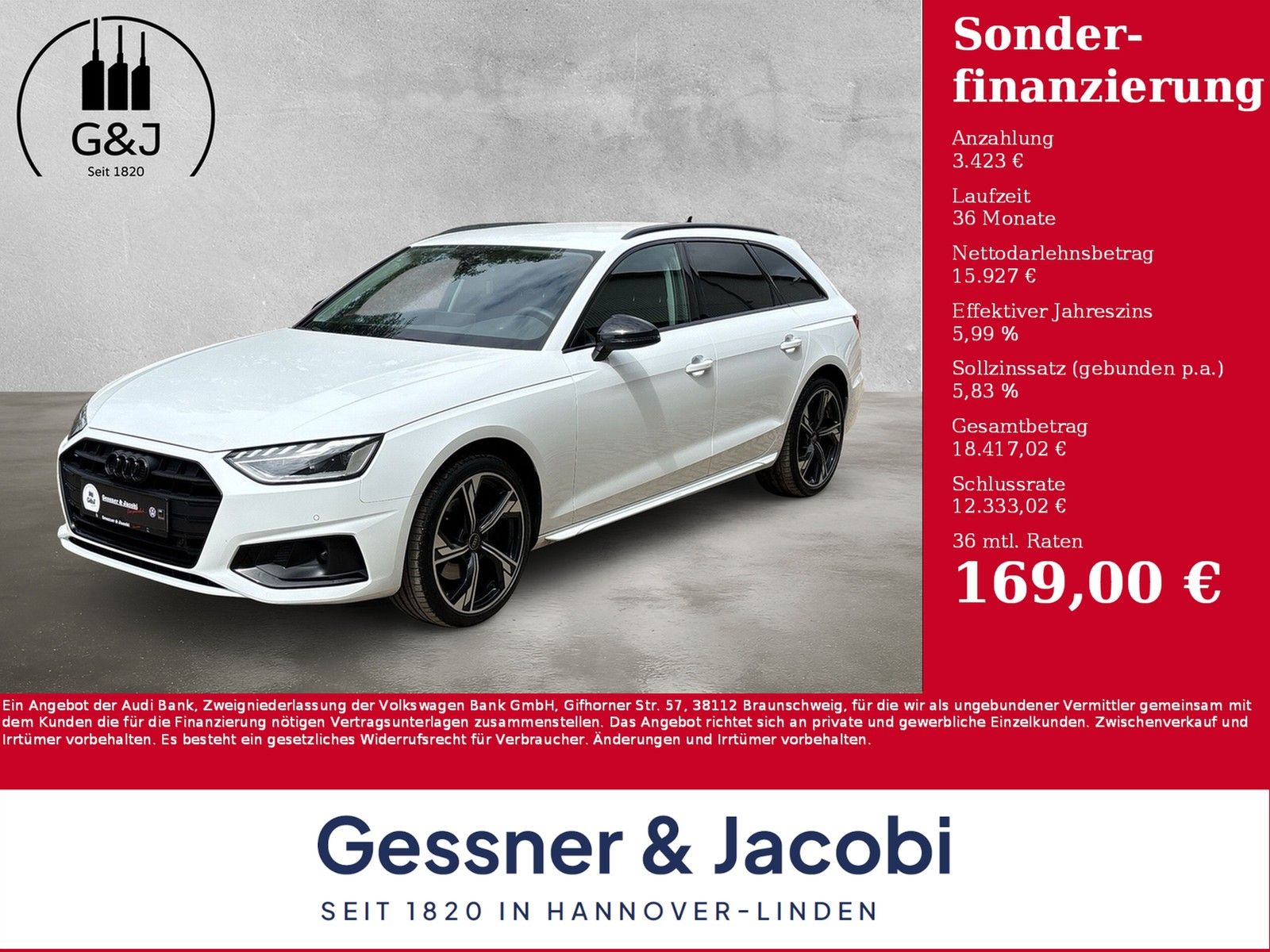 Fahrzeugabbildung Audi A4 Avant 30 TDI advanced virtualCP LED Kamera