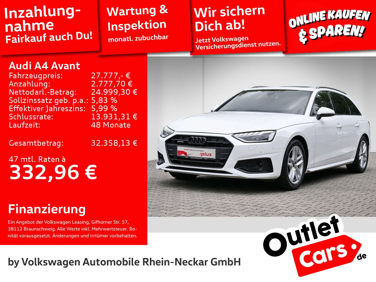 Audi A4 Avant 40 TDI quattro S-tronic Matrix AHK Pano