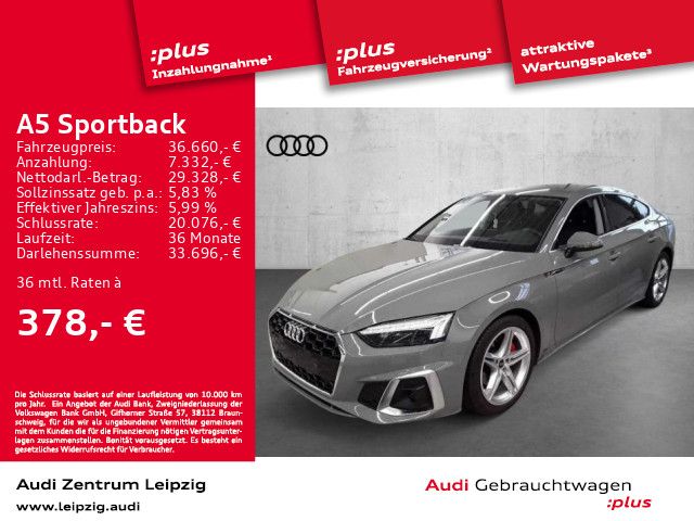 Audi A5 Sportback 40 TFSI qu. S line *Matrix*HuD*ACC*