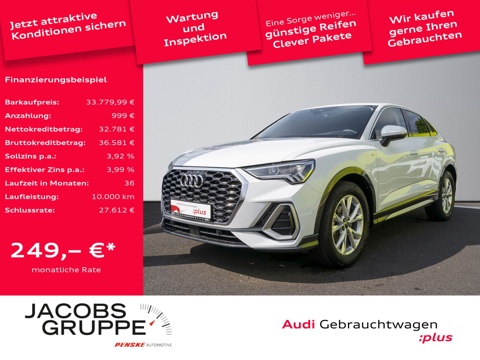 Audi Q3 Sportback 35 TFSI S line AHK LED Navi Plus Si