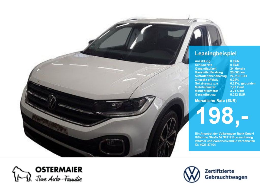 Volkswagen T-Cross STYLE BLACK 1.0TSI 110PS DSG ACC.5J-G.AH