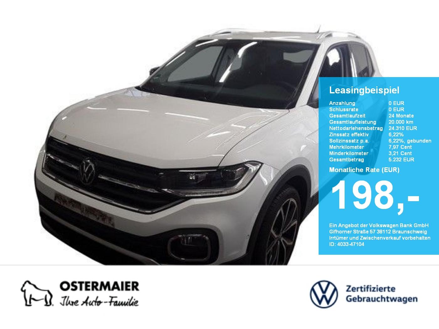 Volkswagen T-Cross STYLE BLACK 1.0TSI 110PS DSG ACC.5J-G.AH