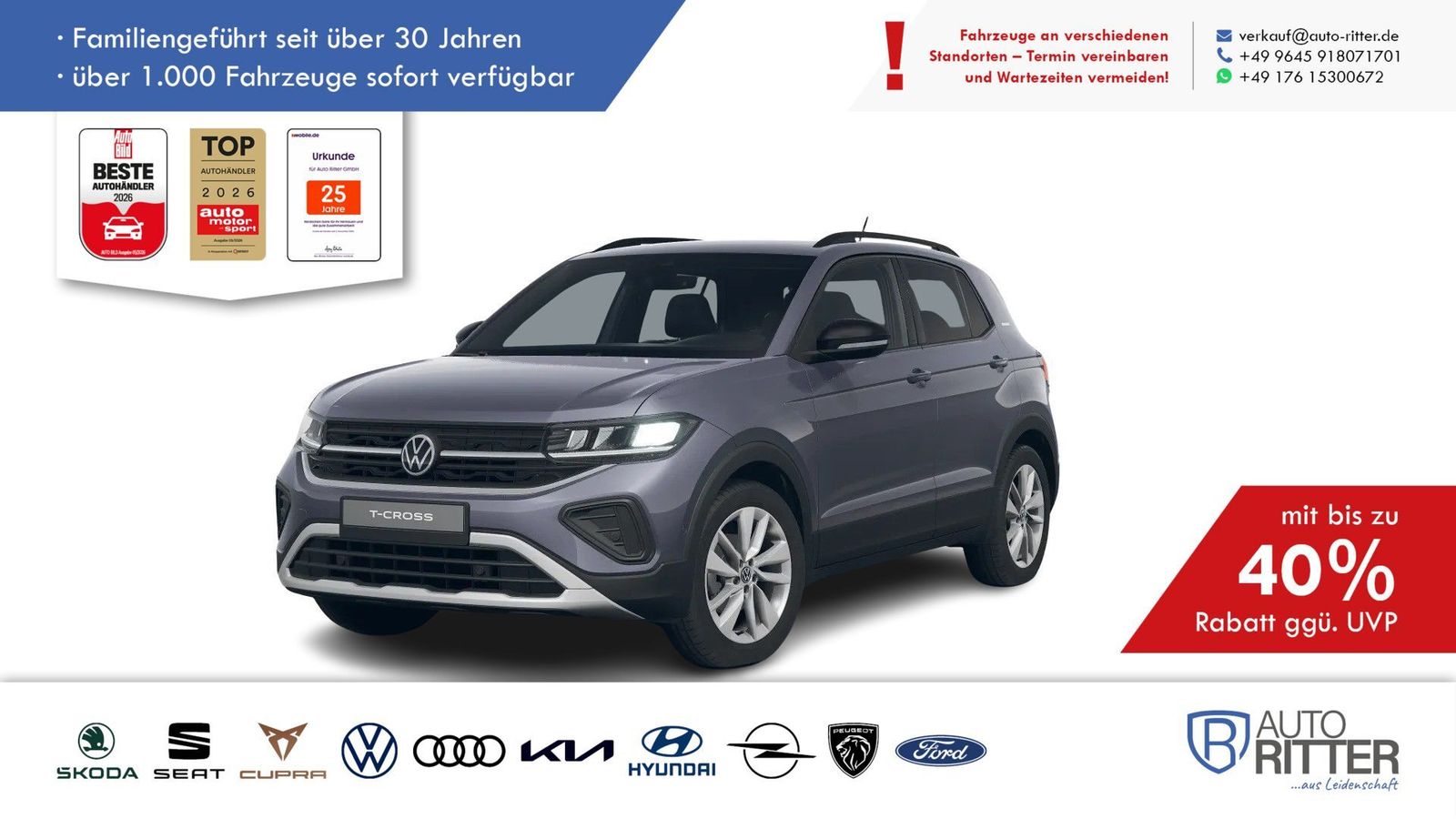 Volkswagen T-Cross ENERGY ACC|AHK|RFK|LED|Navi|Carplay|K...