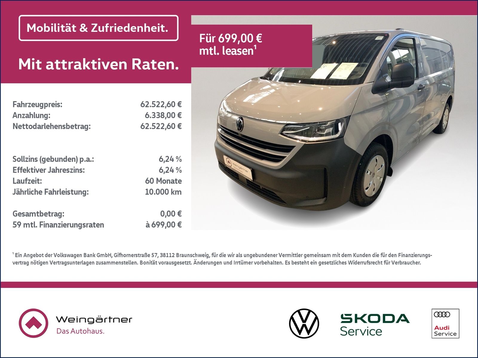 New Transporter Kasten 2.0 TDI 4MOTION, AHK, ACC