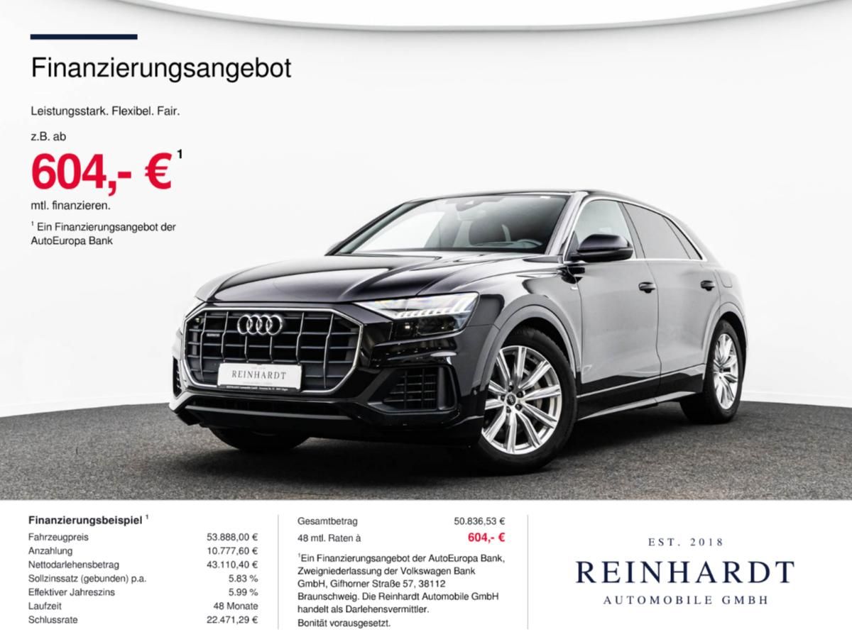 Audi Q8 55TFSie 2x S LINE HD-MATRIX AHK HuD B&O KAM foto 1
