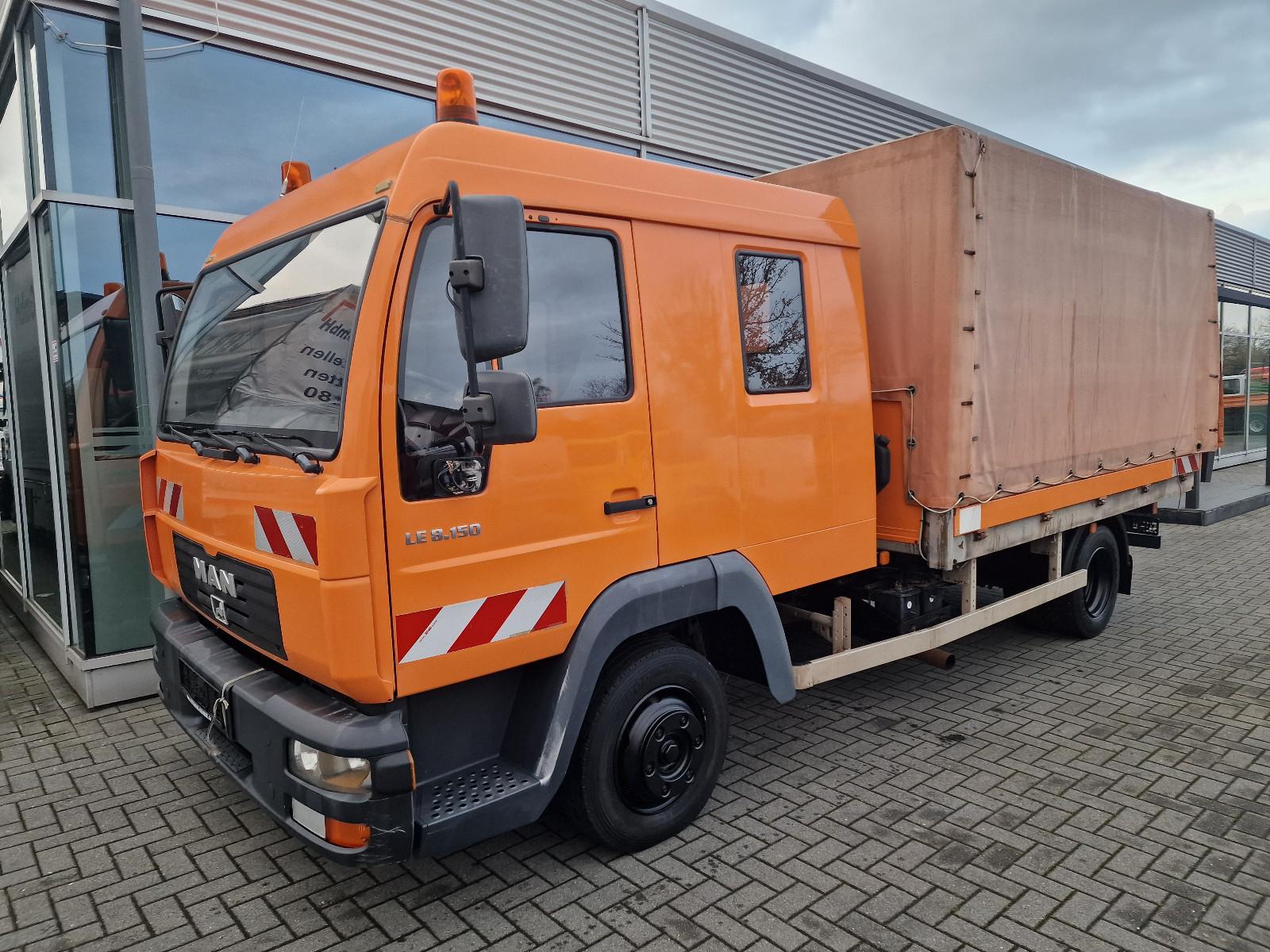 MAN 8.150 Pritsche/Doka 6 Sitzer DPF/2xAHK/76000 KM