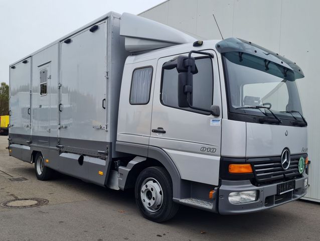 Mercedes-Benz 818 Atego Doka 6-Sitzer 4 Pferde 2x Laderampe