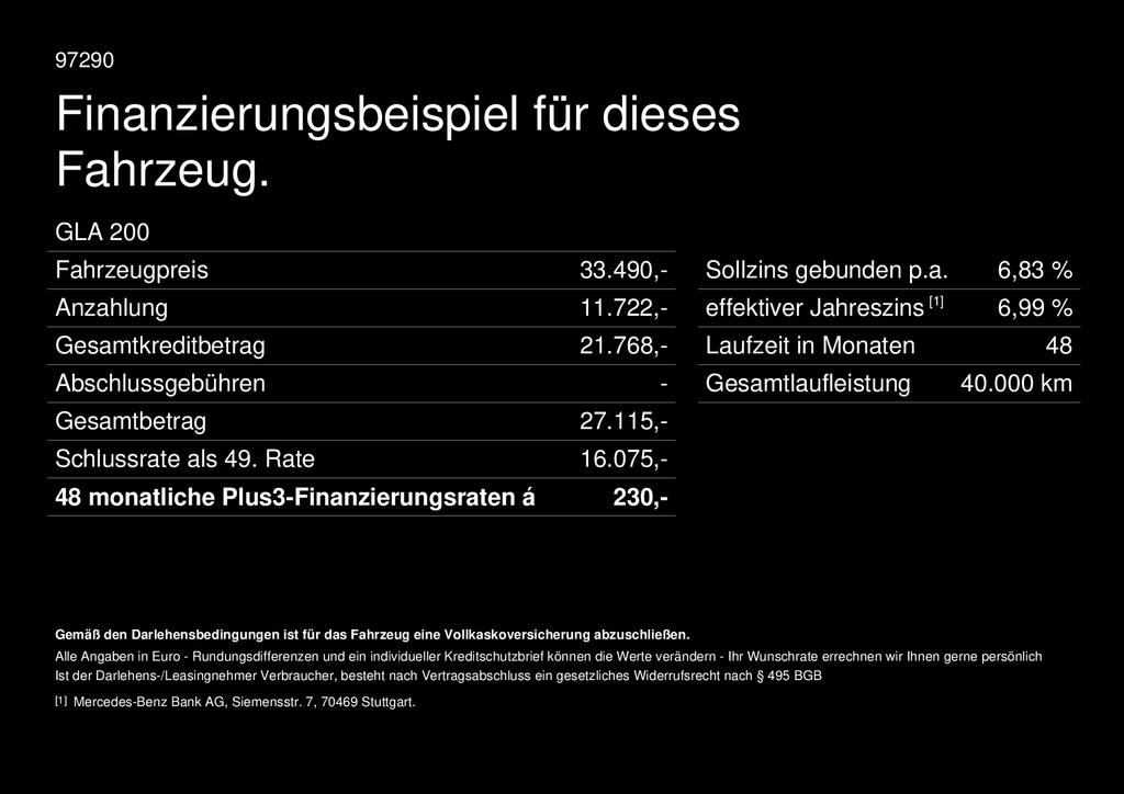 Mercedes-Benz GLA 200 Rückfahrkamera Sitzheizung MBUX-Navi LED